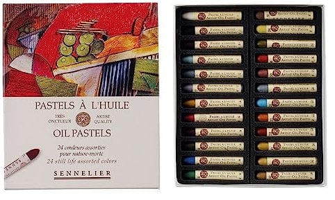 Sennelier Kartonöl Pastell Set, 24 Stück (1 Stück) Stillleben