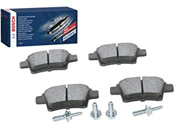 Bosch BP1110 - Pastiglie Freni Auto, Trasero - Calidad Bosch - Reducción de Ruido y Polvo - Certificación ECE-R90 - Sin Cobre - 1 Juego de 4 Pastillas - Con Accesorios