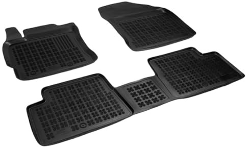 AZUGA 3D Gummi Fußmatten für Toyota Auris II 2013-2019/Auris Touring Sports | rutschfest, wasserdicht, passgenau, TPE Gummimatten, hoher Rand Automatten, AZ10300219