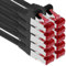 1aTTack.de - 10x 7.5m CAT6 patch cable S/FTP PIMF shielding CAT.6 RJ45 network cable Ethernet cable DSL LAN router switch modem patch panel - black - 10 pieces