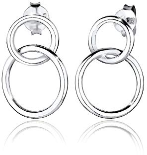 Elli Ohrringe Damen Kreis Geo Minimal in 925 Sterling Silber