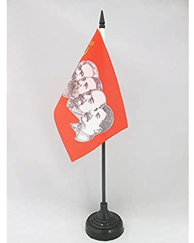 AZ FLAG - Tischflagge Die Udssr 4 Kommunisten - 15x10 cm - Sowjetunion Tischfahne 10 x 15 Cm - Flaggen