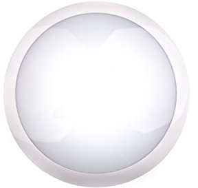 HUBER HML 100 HFTC LED Deckenleuchte mit Bewegungsmelder 360° für innen und außen I 1600 lm Deckenlampe mit Bewegungsmelder I IP65 I Deckenleuchten Lampe