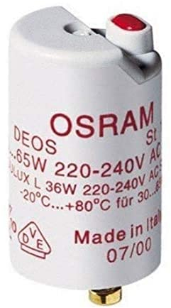 Osram Starter per Tubo Fluorescente G13, 65 W, Bianco