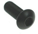 5mm High Tensile Bolts M5 x 10mm (10 Pack) Black (10.9 H/T) Socket Button / Dome Allen Key Head Bolt/Screws Free UK Delivery