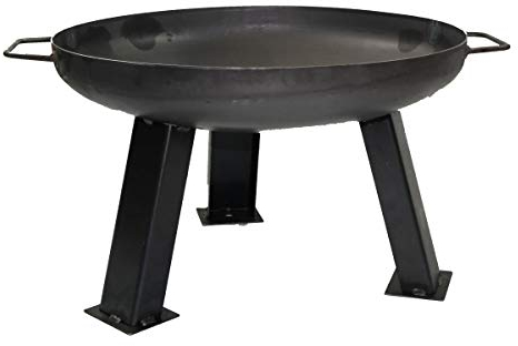 Feuerschale - Klassische Metall-Feuerstelle Ø 85 cm mit Holzkohle- und Holzkompatibilität