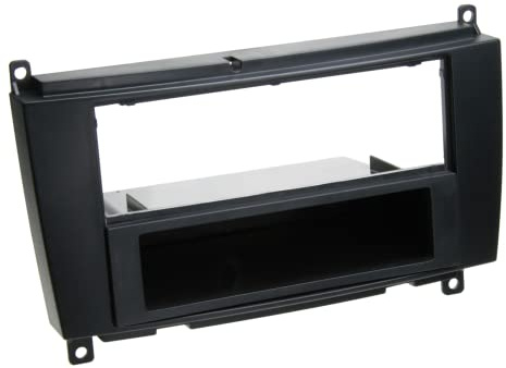 V 281190-33 Radioeinbau-Blende 2-DIN mit Ablagefh Benz CLK-Klasse (W209) ab 2004, schwarz