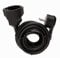 Kopp 143705086 Verlängerung mit Schutzkontakt-Flachstecker, 5 m, schwarz