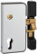 THIRARD - Boitier de serrure verticale en applique double entrée à fouillot pour portail, droite, axe 50mm, 71x145mm, argent