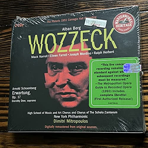 Berg: Wozzeck/ Schoenberg: Erwartung/ Krenek: Elegy
