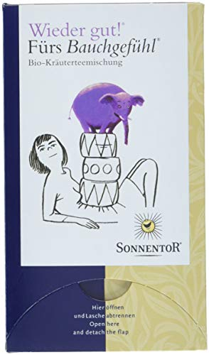 Sonnentor Tee Fürs Bauchgefühl - Wieder gut! Doppelkammerbeutel, 2er Pack (2 x 27 g) - Bio