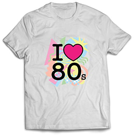 lepni.me T-Shirt pour Homme avec Inscription « Ich Liebe 80er Jahre alte Rockband Rock and Roll »