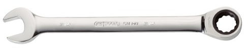 Ks Tools 503.4105 - Clé mixte à cliquet 1/2'' - Gamme GEARplus® - En chrome Vanadium - Finition Satinée