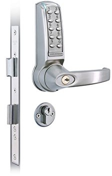 Codelocks 4020 SS CL4020 Anti-Panic Mortice Lock, Double Cylinder Electronic, PVD Stainless Steel