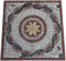 Antikmarmor Rosone 60x60 cm Windrose Mosaik Einleger Naturstein Fliesen Rosso Verona 015