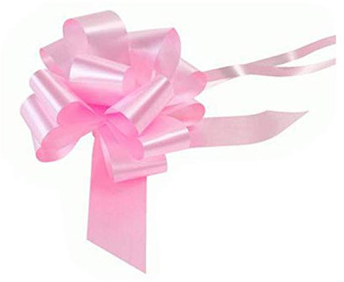 Large Baby Pink Pull Bow - Ideal As Gift Wrap, Florist, Wedding Bow by APAC Packaging