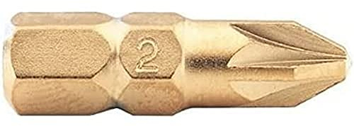 Draper 10473 1/4-inch 25 x 6.0mm Titanium Nitride Plain Slot E-Shank Insert Bit
