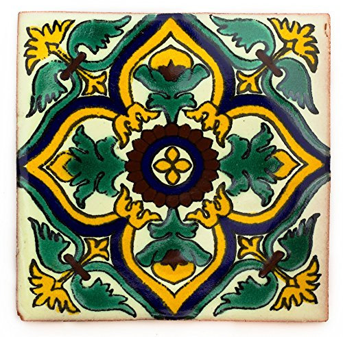 Tumia LAC Mexikanischen Handgemachten Talavera, 10.5cm Fliesen - Einzelfliese