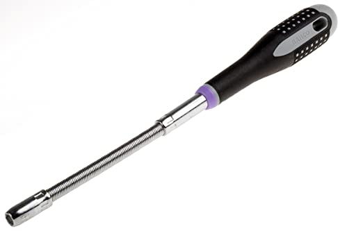 Bahco BE-7606 Nut Driver with Ergo Handle/Flexible Blade, Multi-Colour, 6 mm