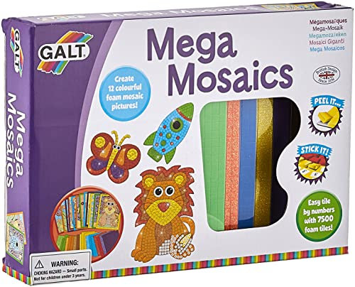 Galt Toys, Mega Mosaics, Kids Craft Kits, Ages 5 Years Plus