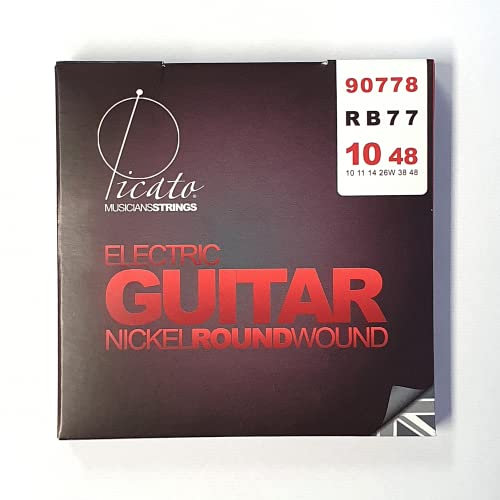 Picato 90778 Nickel Round Wound 10-48 E-Gitarrensaiten 6 Saiten