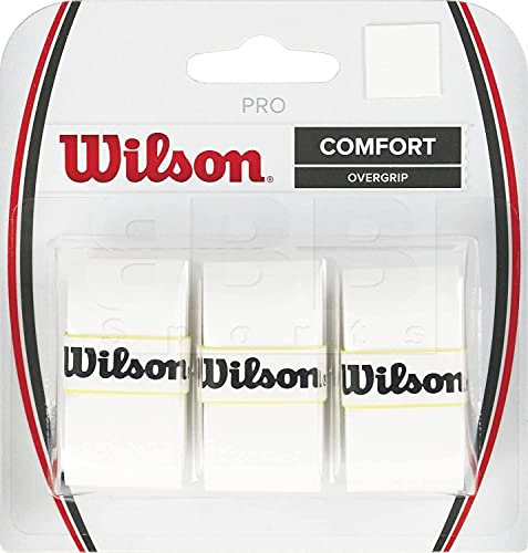 2er-Pack – Wilson Pro Griffband, mit je 3 Stück (weiß)
