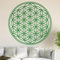 Kiwistar Blume des Lebens - Baum Wandtattoo in 6 Größen - Wandaufkleber Wall Sticker - Dekoration, Küche, Wohnzimmer, Schlafzimmer, Badezimmer (30 x 30 cm, 62_hellgruen)