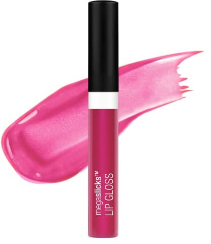 wet n wild MegaSlicks Lip Gloss, Ultra-Glossy, Vitamin-E Enriched, Ultra-Gloss High Shine Moisturizing, Cruelty-Free & Vegan - Cotton Candy