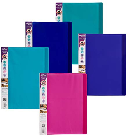 Snopake A4 24 Pockets Display Book Pack of 10 Pieces - Assorted Electra Colours