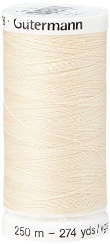 Gutermann Sew All Polyester Thread, 250Mtr, Buttermilk (0005)