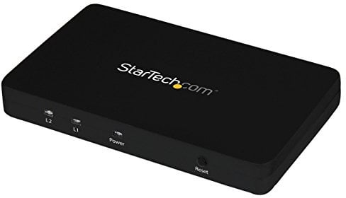 StarTech.com HDMI Splitter 1 In 2 Out - 4k 30Hz - 2 Port - Aluminum - HDMI Multi Port - HDMI Audio Splitter (ST122HD4K)