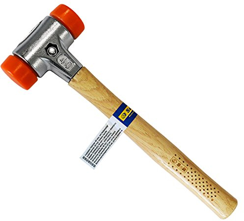 S&R Martello Maglio Gomma Dura Plastica Nylon Antirimbalzo. Per montaggio mobili e Falgname Vetraio Ebenista e Bricolage