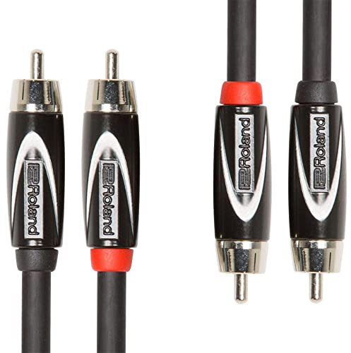 Doppio Cavo di Interconnessione Roland Black Series?Connettori Rca, 3M/ 10Ft. Rcc-10-2R2R
