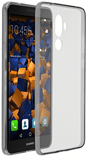 mumbi Hülle kompatibel mit Huawei Mate 9 Handy Case Handyhülle dünn, transparent schwarz