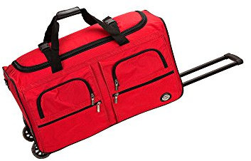 Rockland Seesack zum Rollen, rot, 30-Inch, Reisetasche mit Rollen