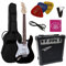 CHITARRE ELETTRICHE NERO MANCINO- CHITARRA ELETTRICA - SET CON AMPLIFICATORE DA 20WATT - BORSA - PLETTRO - CORDE - PER MANCINO
