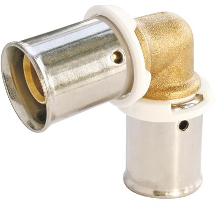 SOMATHERM FOR YOU, Coude égal à sertir PER Ø16 - Installation rapide et fiable - Acier inoxydable résistant à la corrosion - Compatible avec outils de sertissage H, U, RF - Norme NF