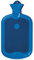 2 Liter Gummi-Wärmflasche, Warmtherapie, beidseitig Lamellen, blau