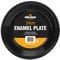 Milestone Camping 62440 Enamel Travel Plate | Ideal for Camping, Hiking, Fishing, Travels & More | 24cm | Black Colour | Perfect for Lunches, Dinners & Snacks