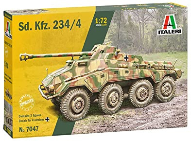 Italeri 1:72 SD.KFZ.234/4 WWII reconnaissance vehicle # 7047