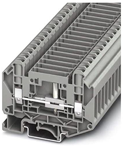 PHOENIX CONTACT UT 6-T-HV P/P Test Trennen Sie den Klemmenblock mit den Testschrauben, der Schraubenverbindung, 2 Anzahl der Anschlüsse, AWG 24 - 8, 6mm² Nennquerschnitt, Grau, 50 Stück
