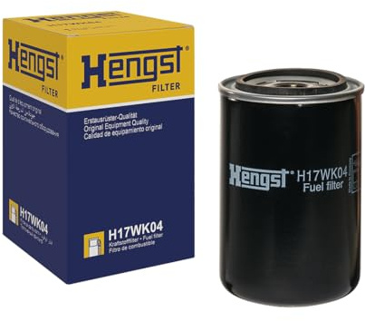 HENGST - Kraftstofffilter H17WK04 - Hochwertiger Kraftstoff-Anschraubfilter für KFZ - Entfernt Staub und Schmutz aus Otto- oder Dieselmotoren - Schützt das Einspritzsystem