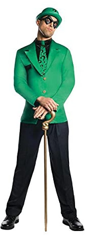 Rubies Kostüm Herren DC Super Villains Erwachsene Riddler, grün/schwarz, XL