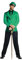 Rubies Kostüm Herren DC Super Villains Erwachsene Riddler, grün/schwarz, XL