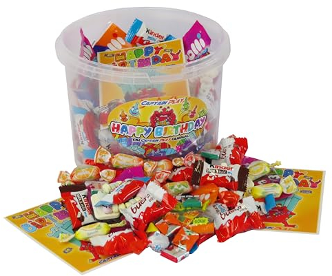 Süßigkeiten – Mix Party Box 200-teilig, für Kindergeburtstag mit 6 Kinder, 1er Pack (1 x 1 kg)