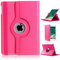 iPad Mini 4 Leather Flip Case Stand, Premium 360° Rotating PU Leather Case (PINK)