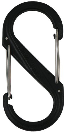 NITE IZE S-Biner Doppelkarabiner, Kunststoff, Größe 6, schwarz
