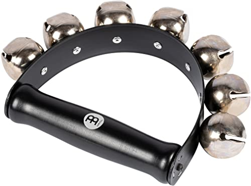 Meinl Percussion SLB7 - Campanelle a mano, con 7 sonagli, colore: Nero