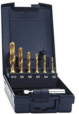 SGE-Bit HSS M3-M10 TiN ROTA+ mit Adapter in Kunsts t.-Kas.