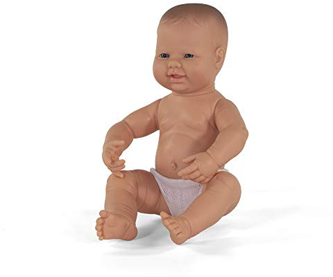 Miniland Babypuppe neugeborenes europäisches Mädchen 40cm-31002, Merhfarbig, Large